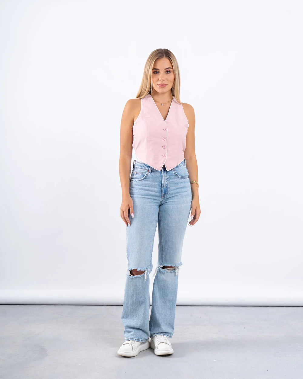 Piped Buttoned Vest - Venti