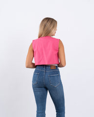 Embroidered Floral Vest