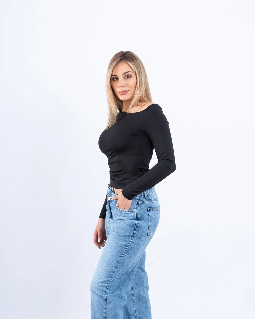 Off-Shoulder Draped Top - Venti