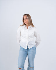 Ruched Waist Fitted Shirt