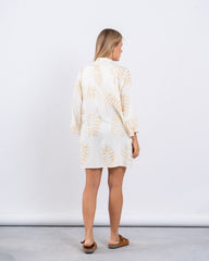 Women metallic print beach cov