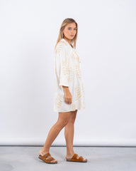 Women metallic print beach cov