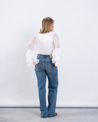 Ruffle Wrap Top