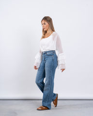 Ruffle Wrap Top
