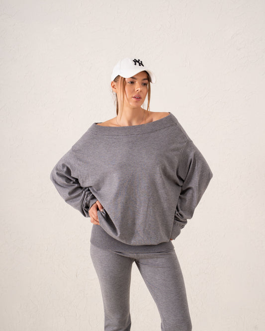 Off Shoulder Knit Top