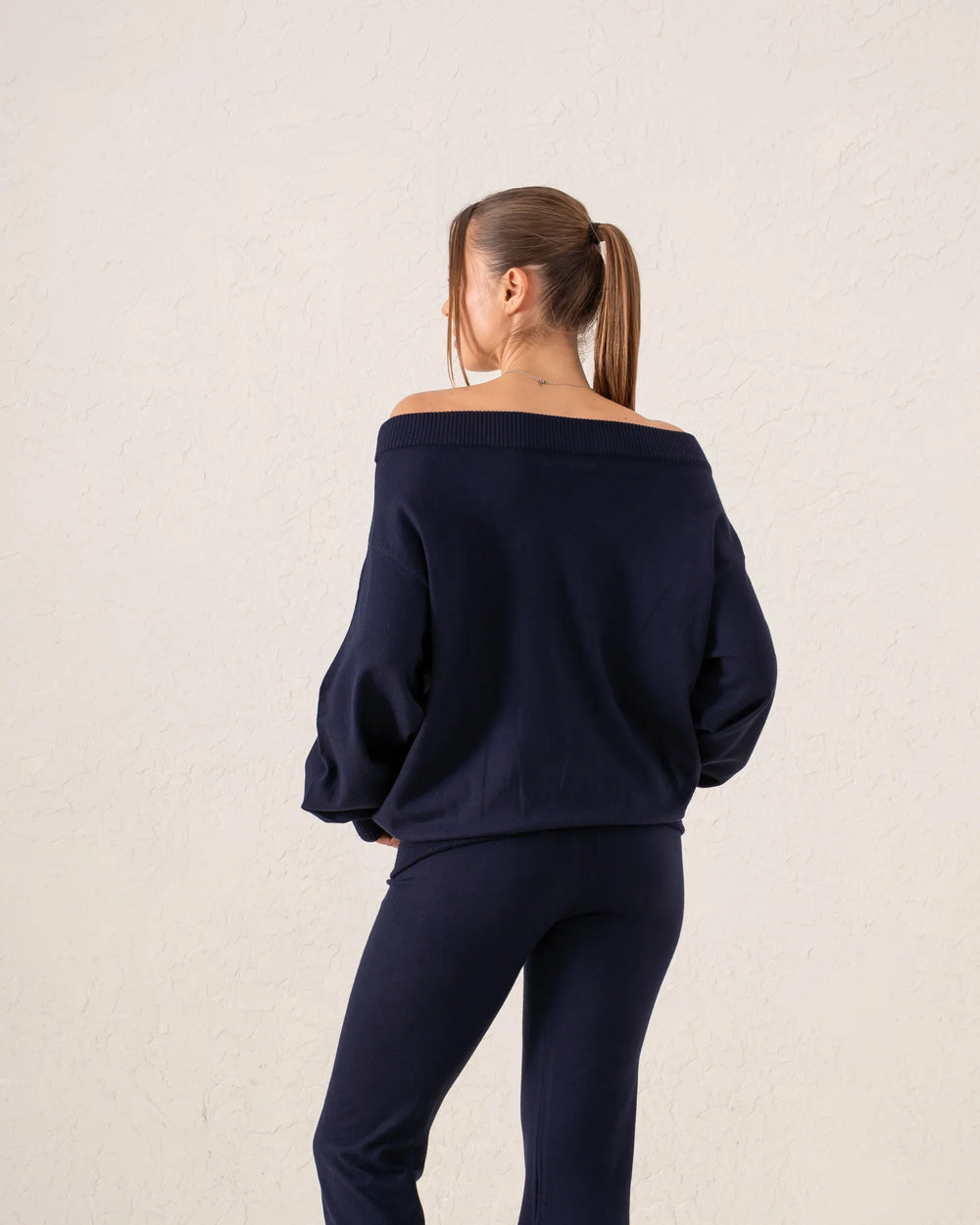 Off Shoulder Knit Top - Venti