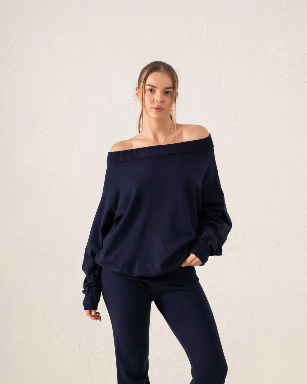 Off Shoulder Knit Top - Venti