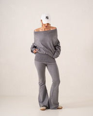 Off Shoulder Knit Top