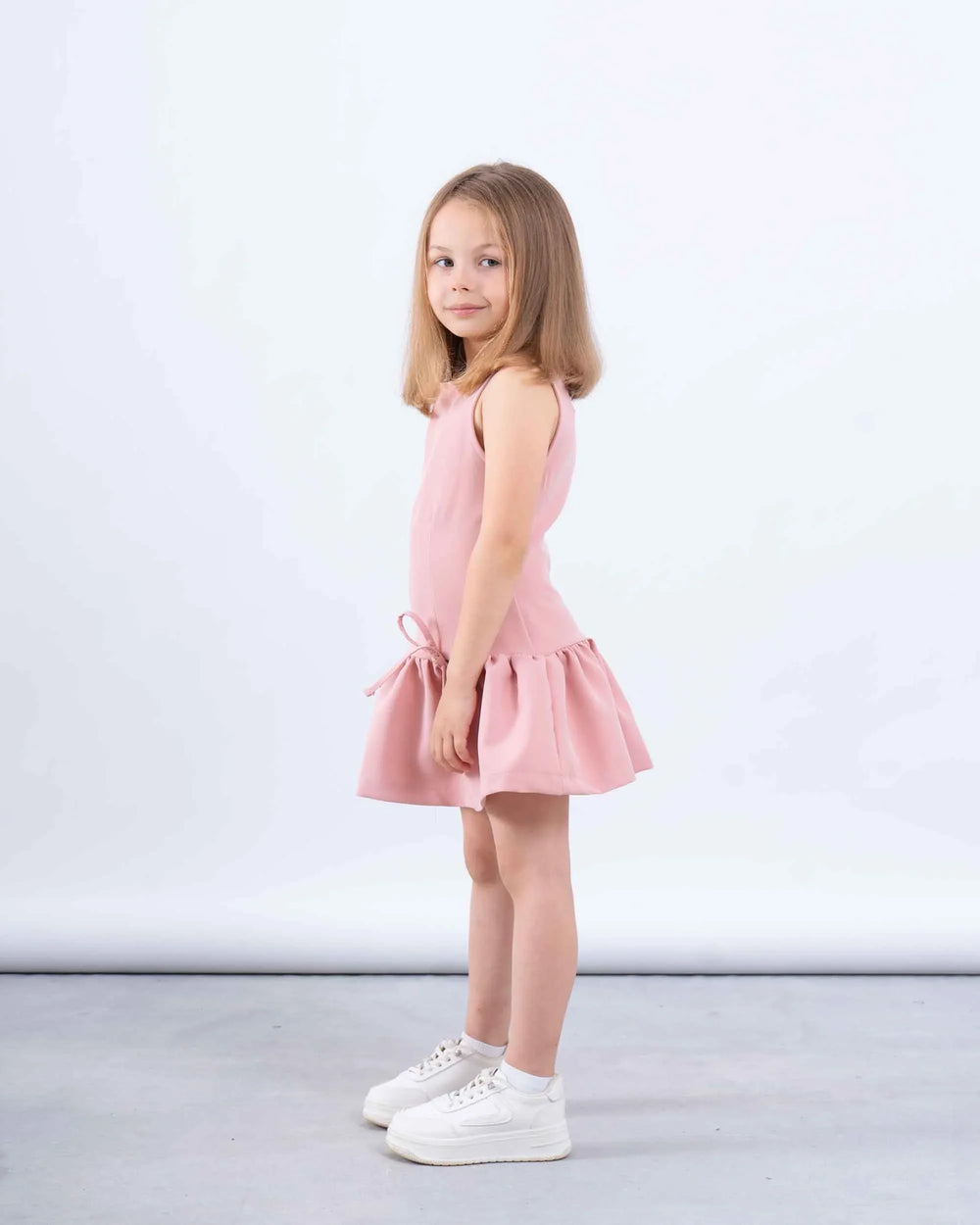 Bow Detail Drop-Waist Dress - Venti