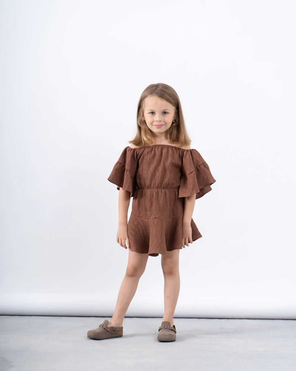 Off-Shoulder Ruffle Dress - Venti