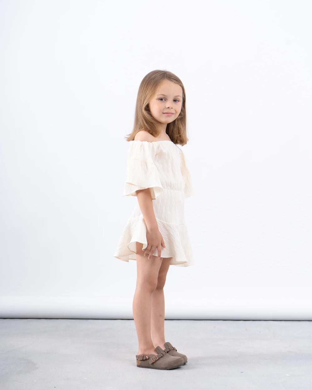 Off-Shoulder Ruffle Dress - Venti