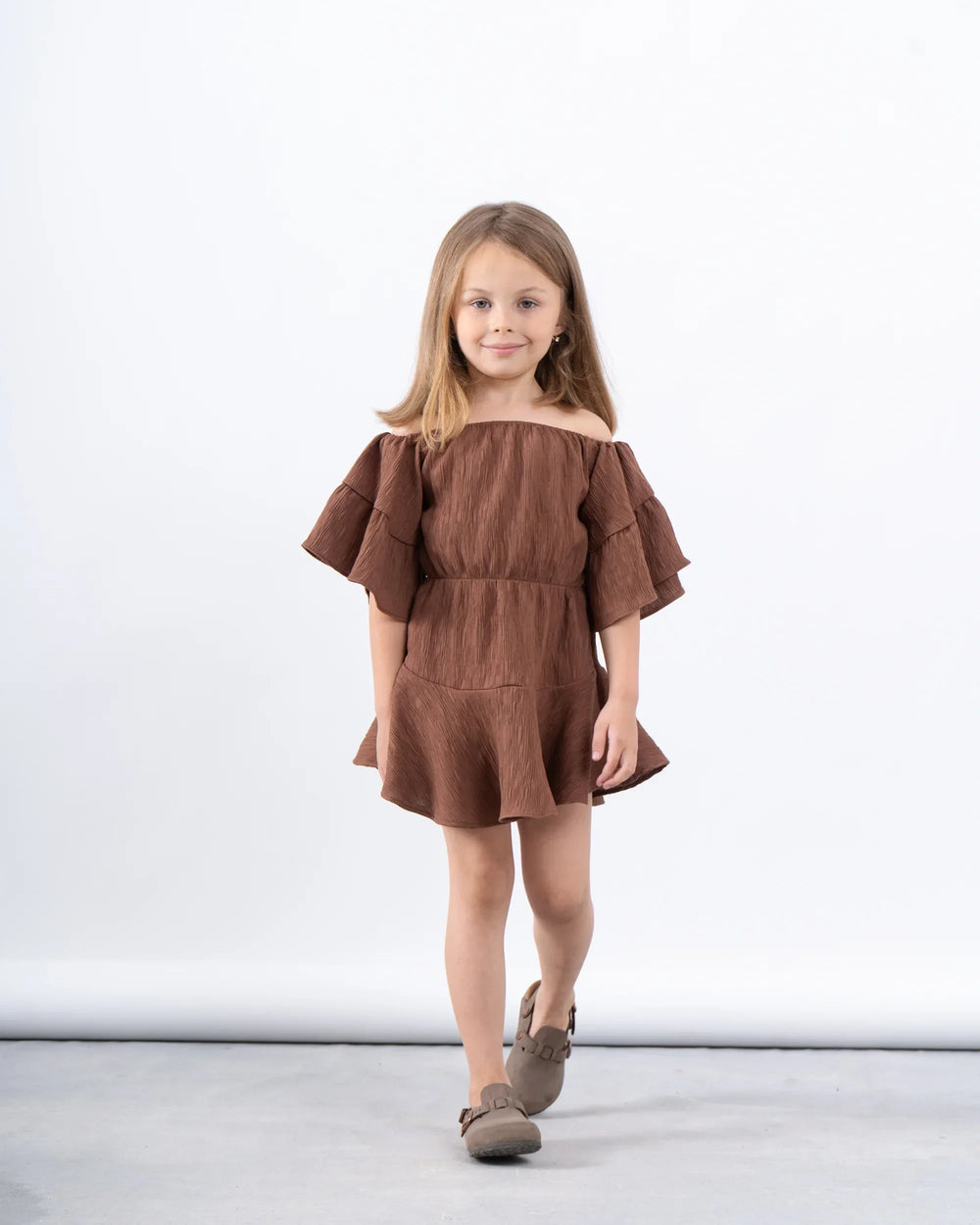 Off-Shoulder Ruffle Dress - Venti