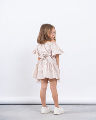Off-Shoulder Dress With Lace Trim