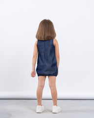 Sleeveless Bow Detail Puffball Dress
