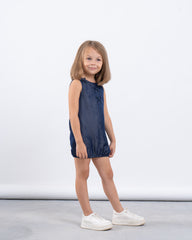 Sleeveless Bow Detail Puffball Dress