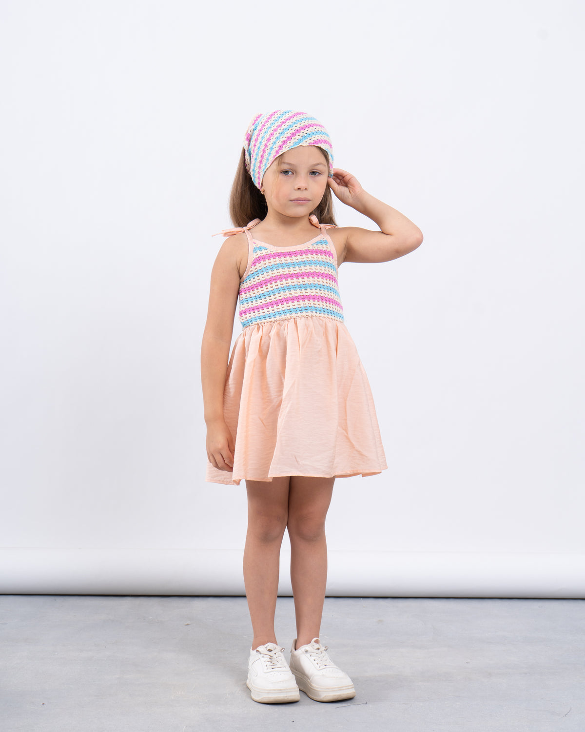 Crochet Sundress With Headscarf