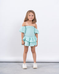 Smocked Off-Shoulder Dress
