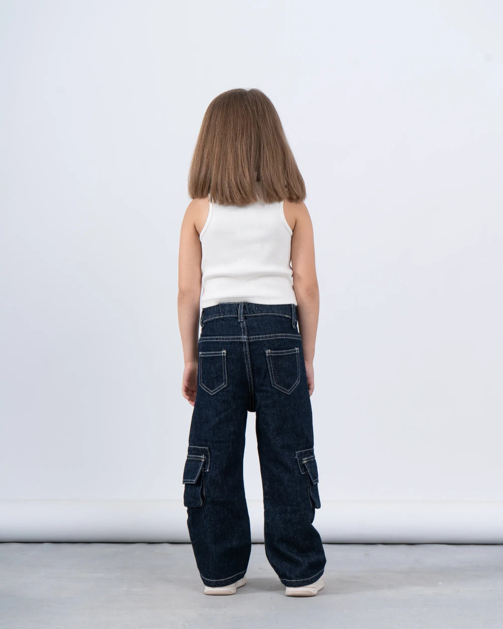 Pockets Cargo Denim Pants - Venti
