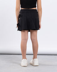 Pleated Skort With Side Bows