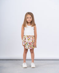 Floral Tiered Ruffle Skirt