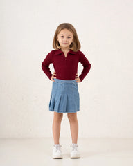 Essential Knit Zip-Up Polo - Venti