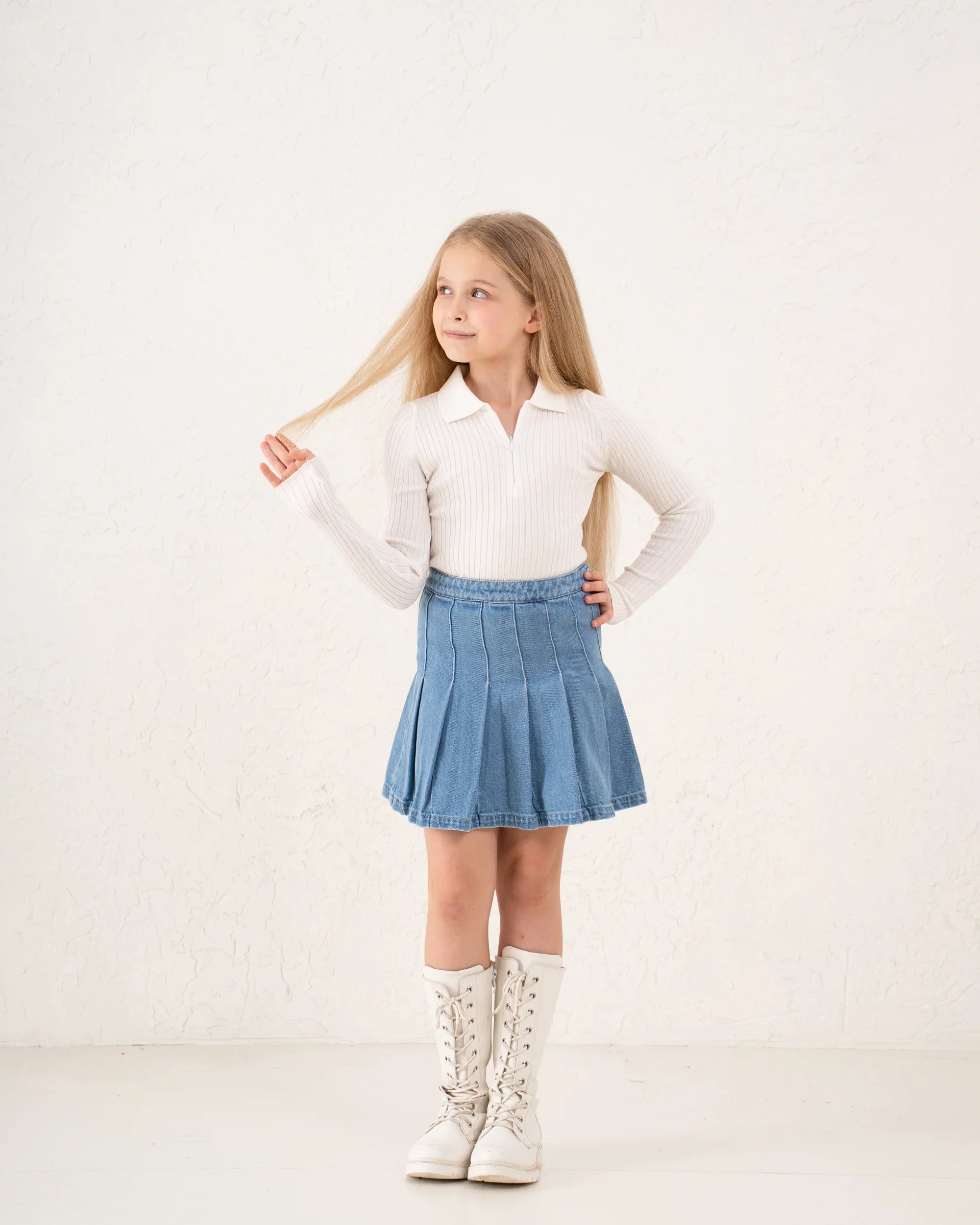 Essential Knit Zip-Up Polo - Venti