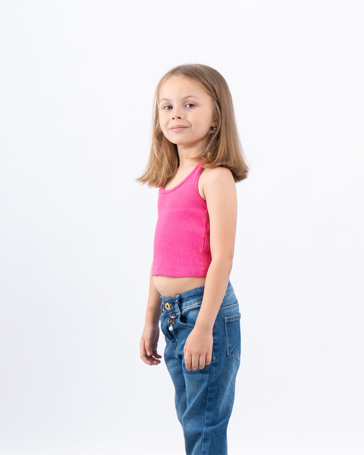 Ribbed Halter Neck Tank Top