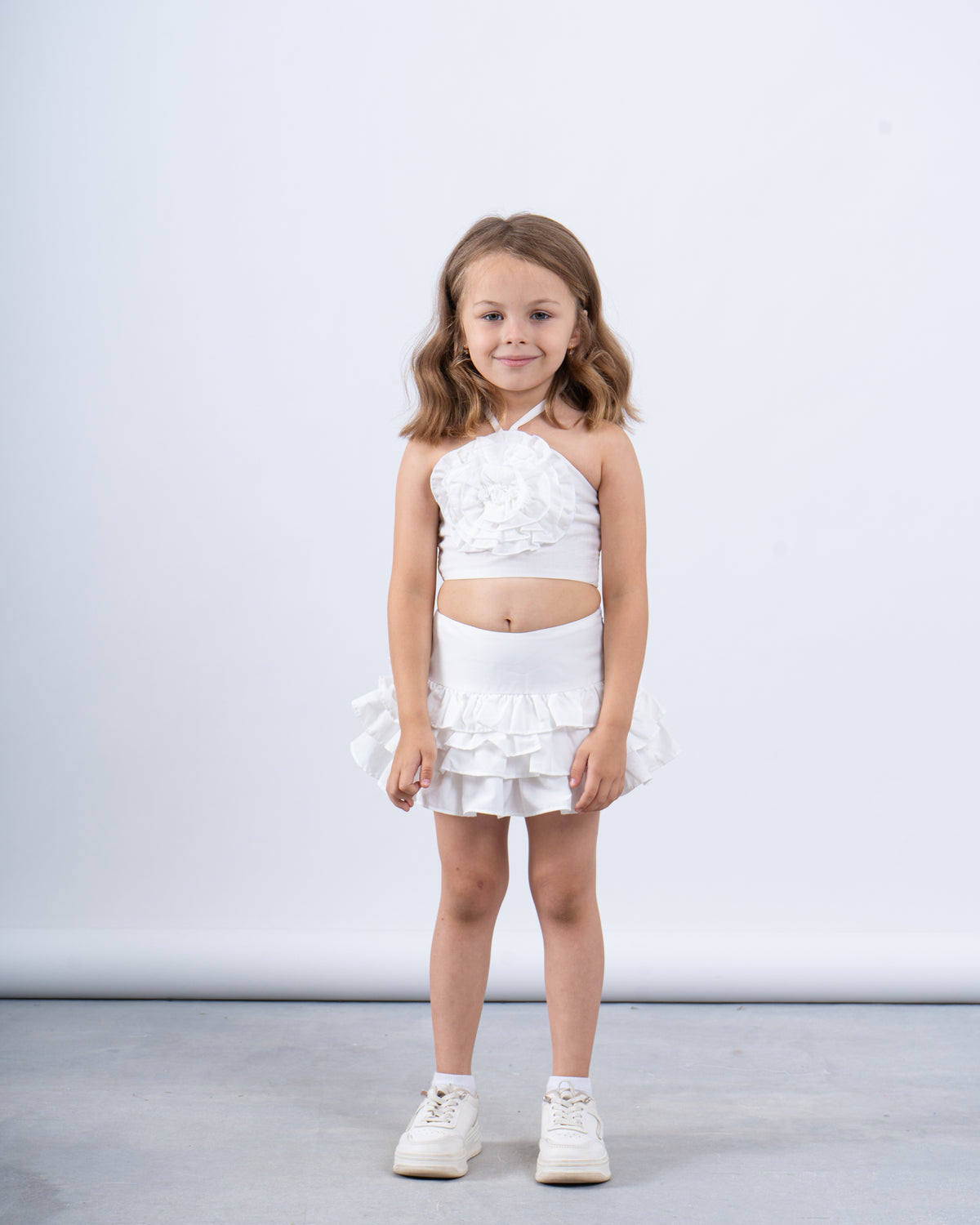 Kids Pop-Out Flower Halter Top