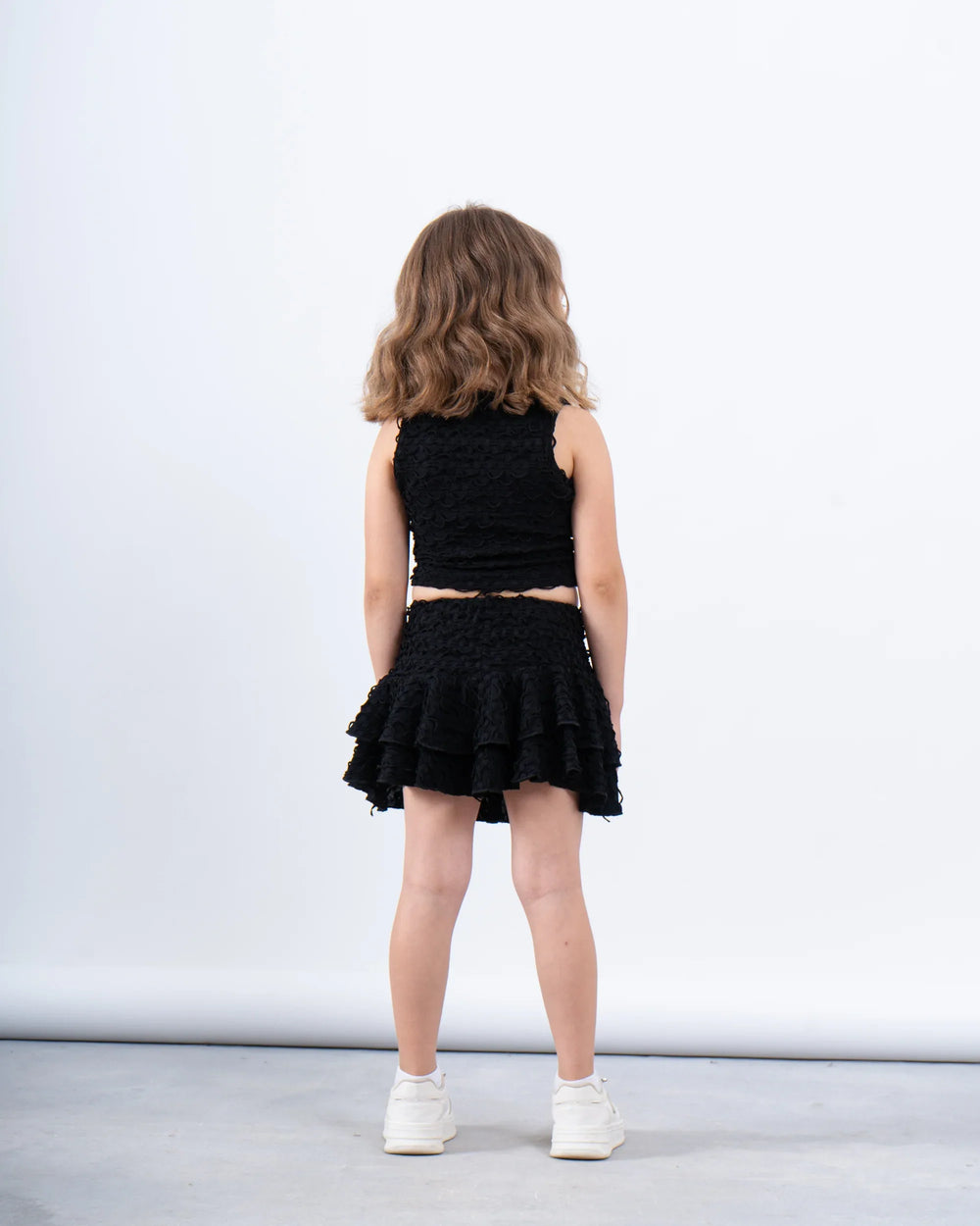 Textured Sleeveless Crop Top - Venti