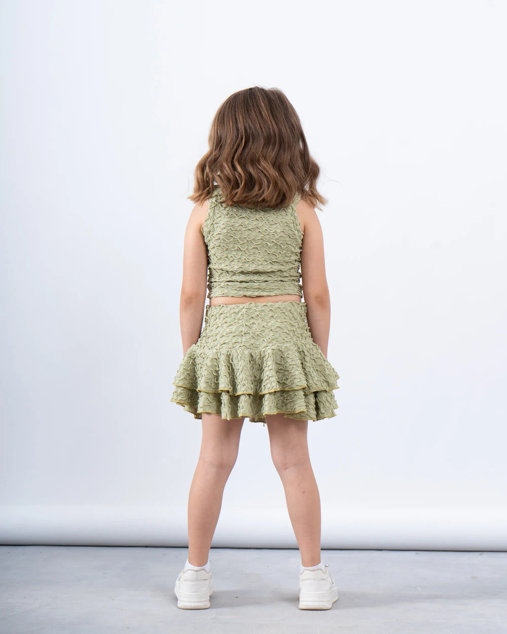 Textured Sleeveless Crop Top - Venti