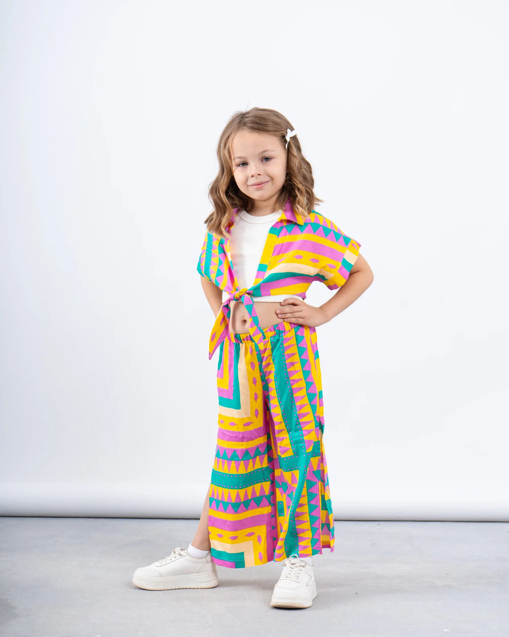 Printed Tie-Front Shirt - Venti