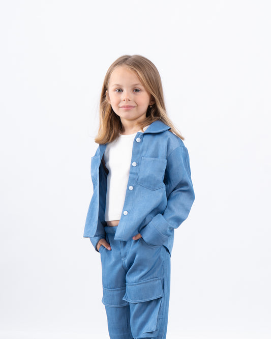 Soft Denim Effect Shirt