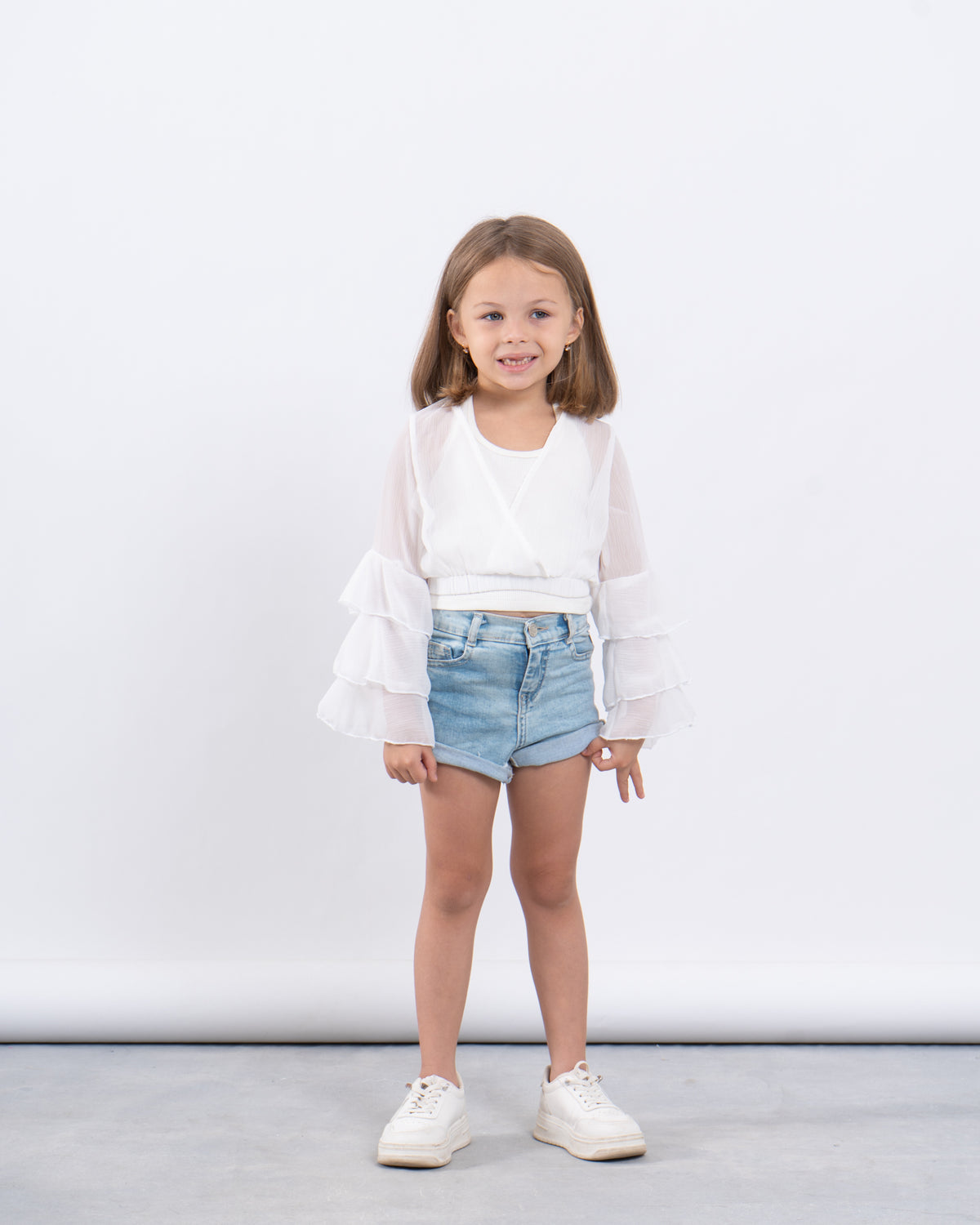 Ruffle Wrap Top