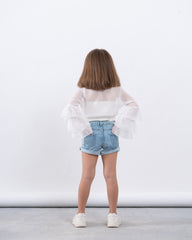 Ruffle Wrap Top