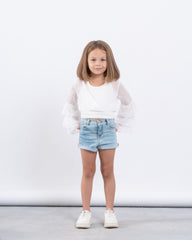 Ruffle Wrap Top