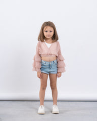 Ruffle Wrap Top