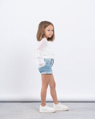 Ruffle Wrap Top