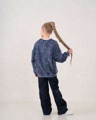 Acid Wash Hoodie Sweatshirt