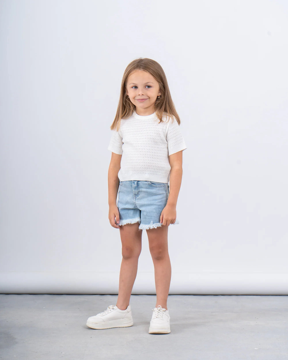 Textured Knit Short-Sleeve Top - Venti