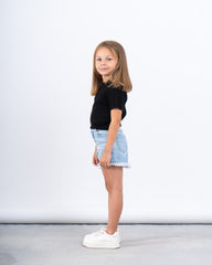 Textured Knit Short-Sleeve Top