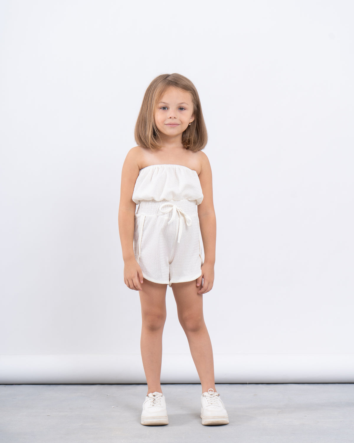 Strapless Textured Jumpsuit