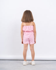 Strapless Textured Jumpsuit