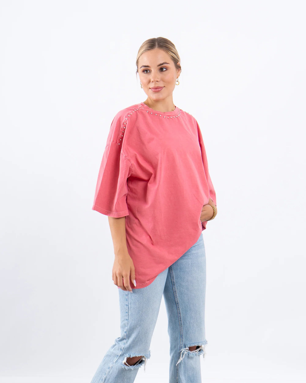 Studded Oversized T-Shirt - Venti