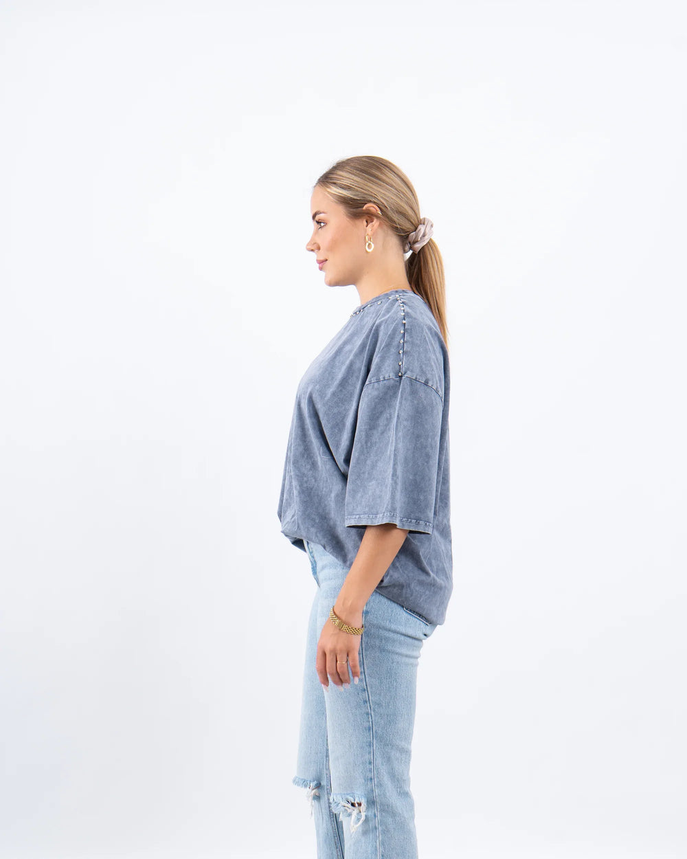 Studded Oversized T-Shirt - Venti