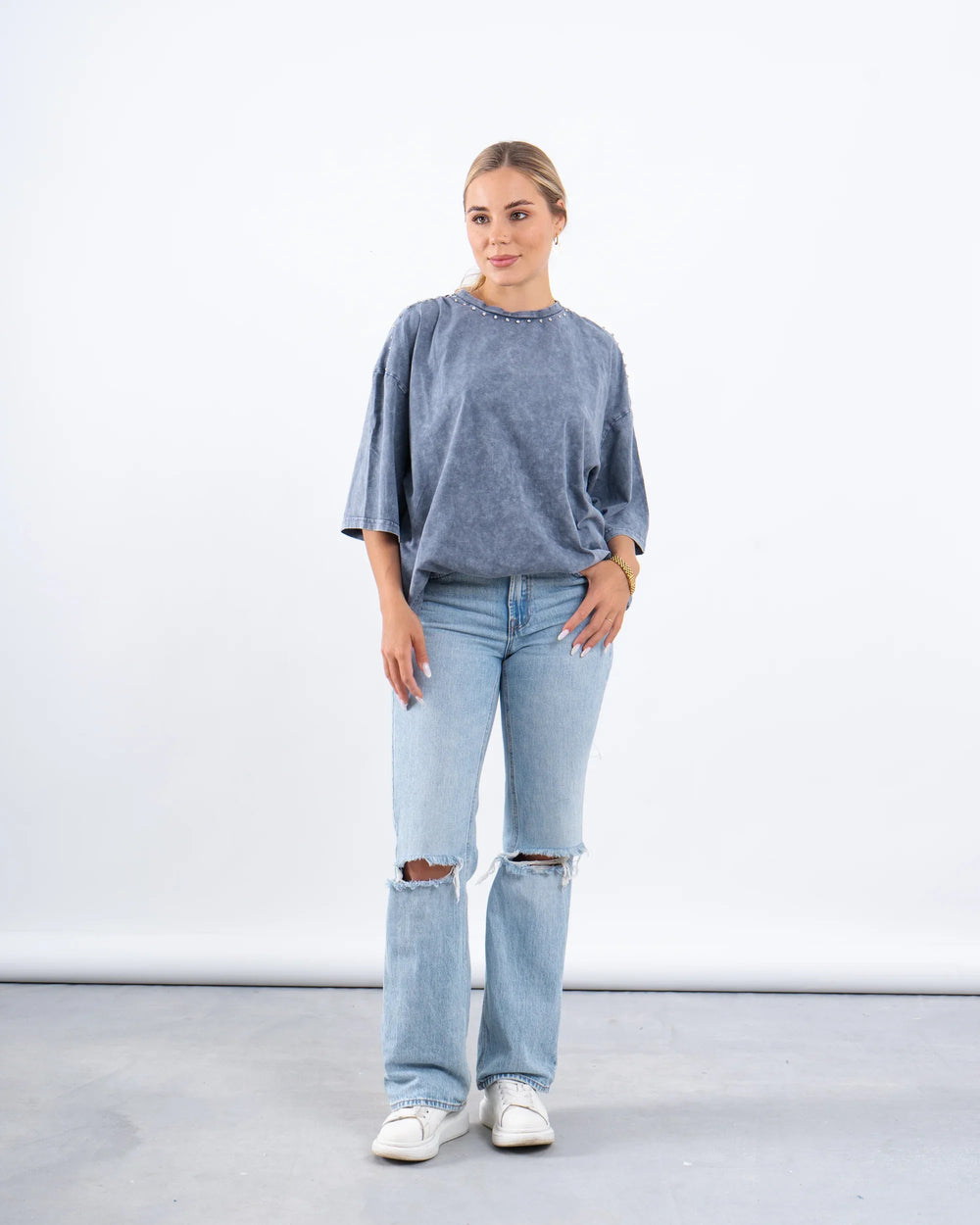 Studded Oversized T-Shirt - Venti