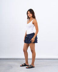Ruffled Polka Dot Mini Skirt