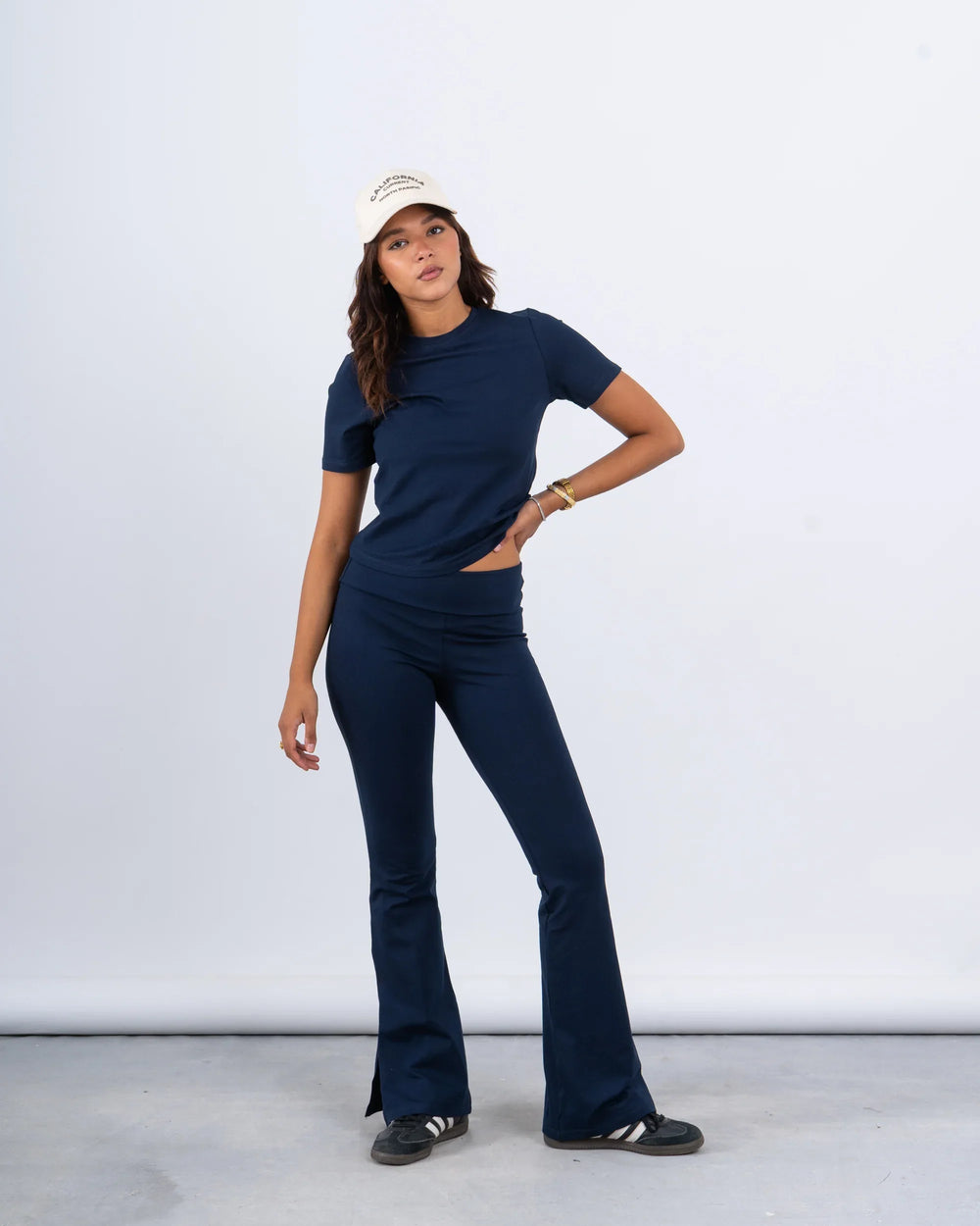 Slim Flared High-Waist Pants - Venti