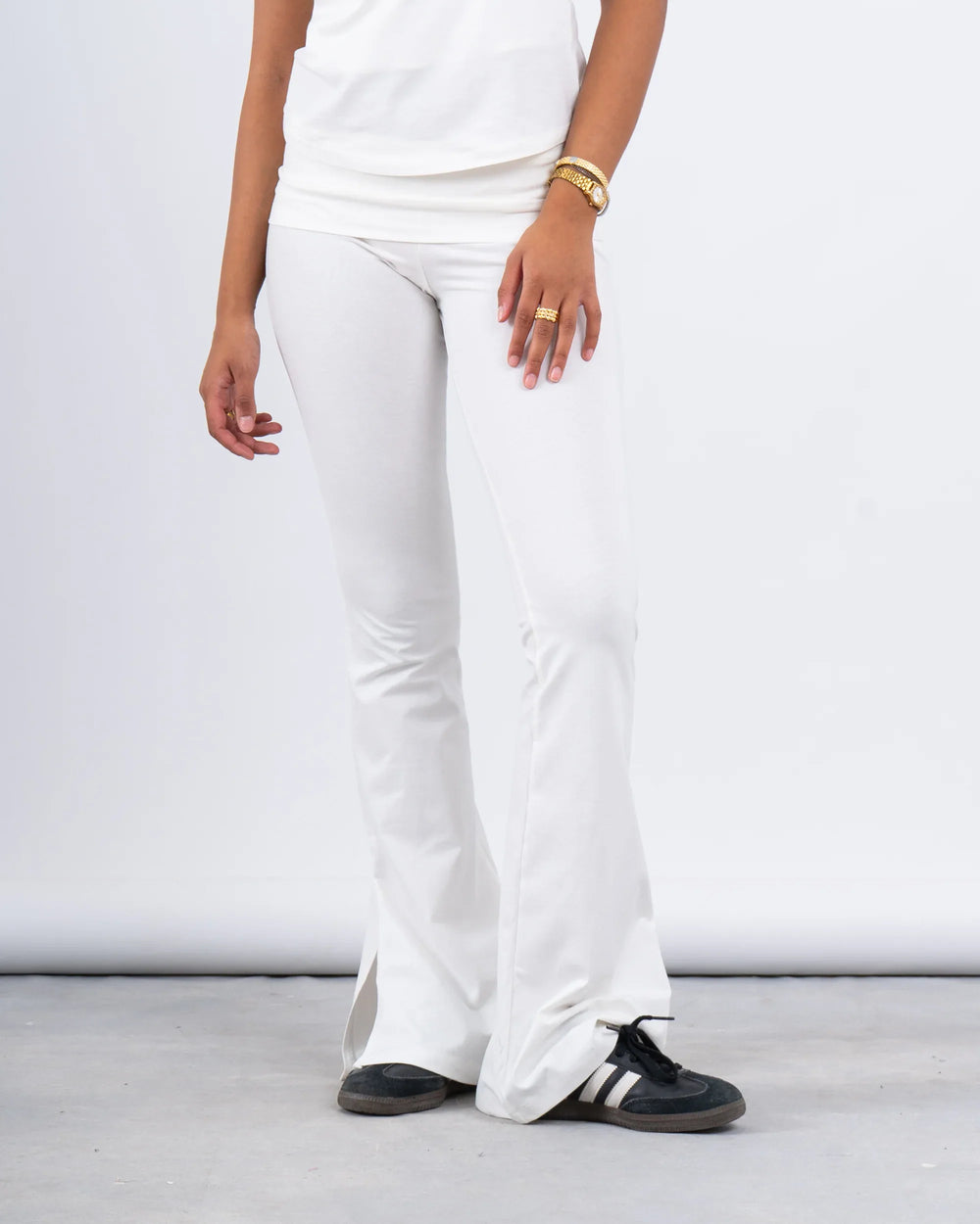 Slim Flared High-Waist Pants - Venti