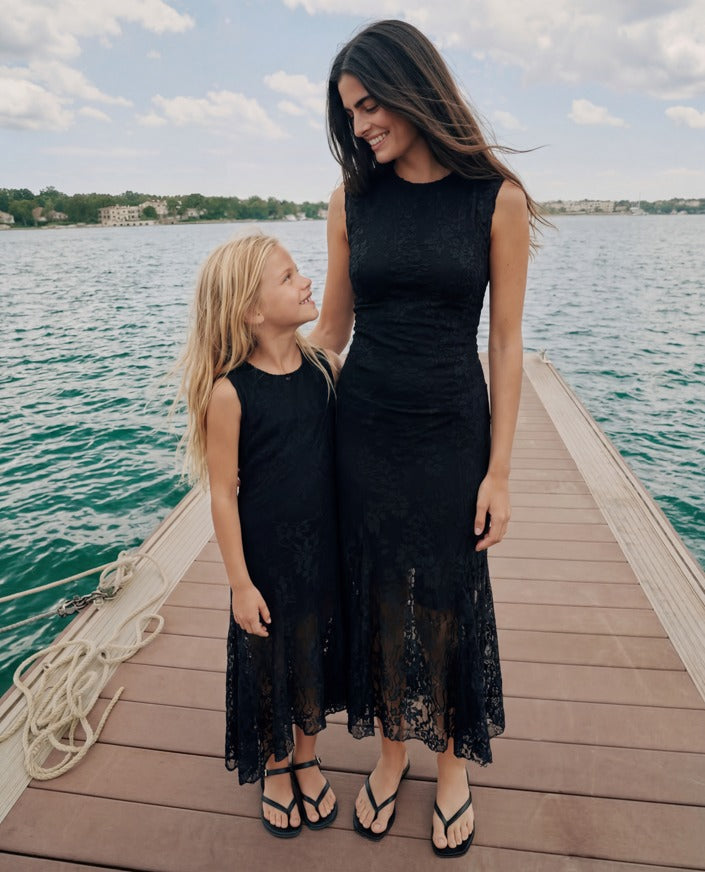 Women lace maxi dress
