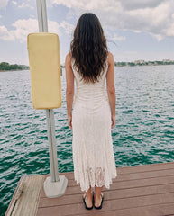 Women lace maxi dress